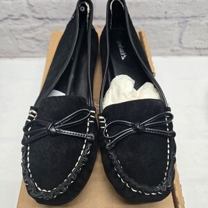 Chadwick's Women's Black Suede Leather Round Toe Block Size 10M